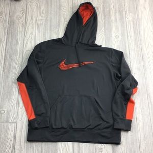 black and orange nike hoodie